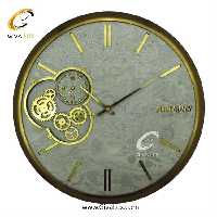 ساعت دیواری اورجینال آرتمیس آلیاژ فلزی طلایی| کد رفرنس 90029، مدل: 2040Gold