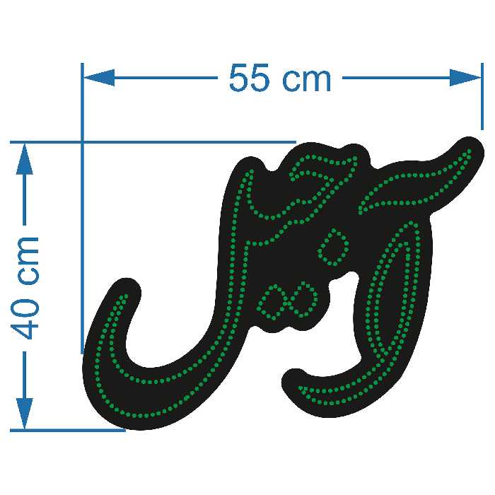 تابلو ال ای دی آیاز طرح آجیل کد G398