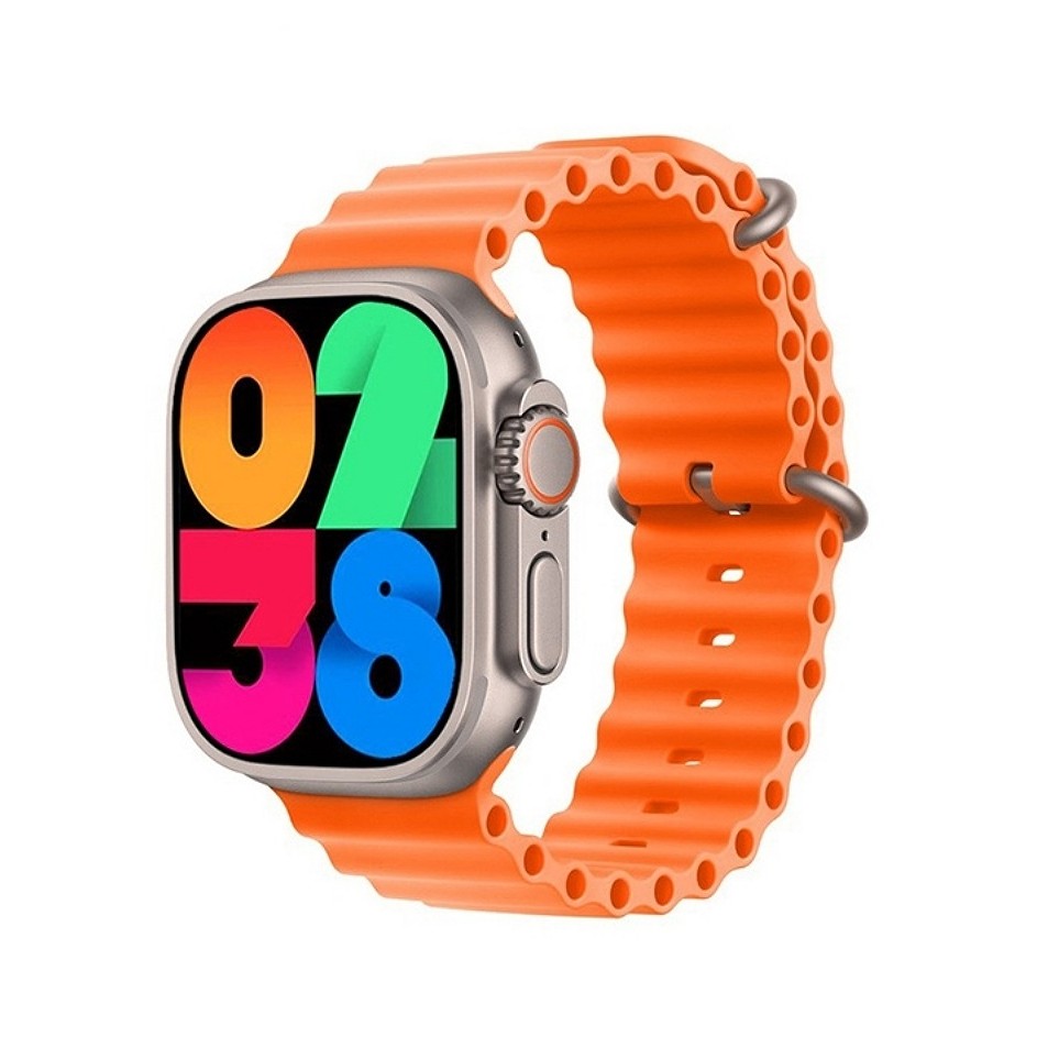 ساعت هوشمند hk8 pro max تصویر amoled کاملا مشابه اپل واچ ارسال سریع ایرپاد هندزفری بلوتوث پاوربانک هولدر اسپیکر 