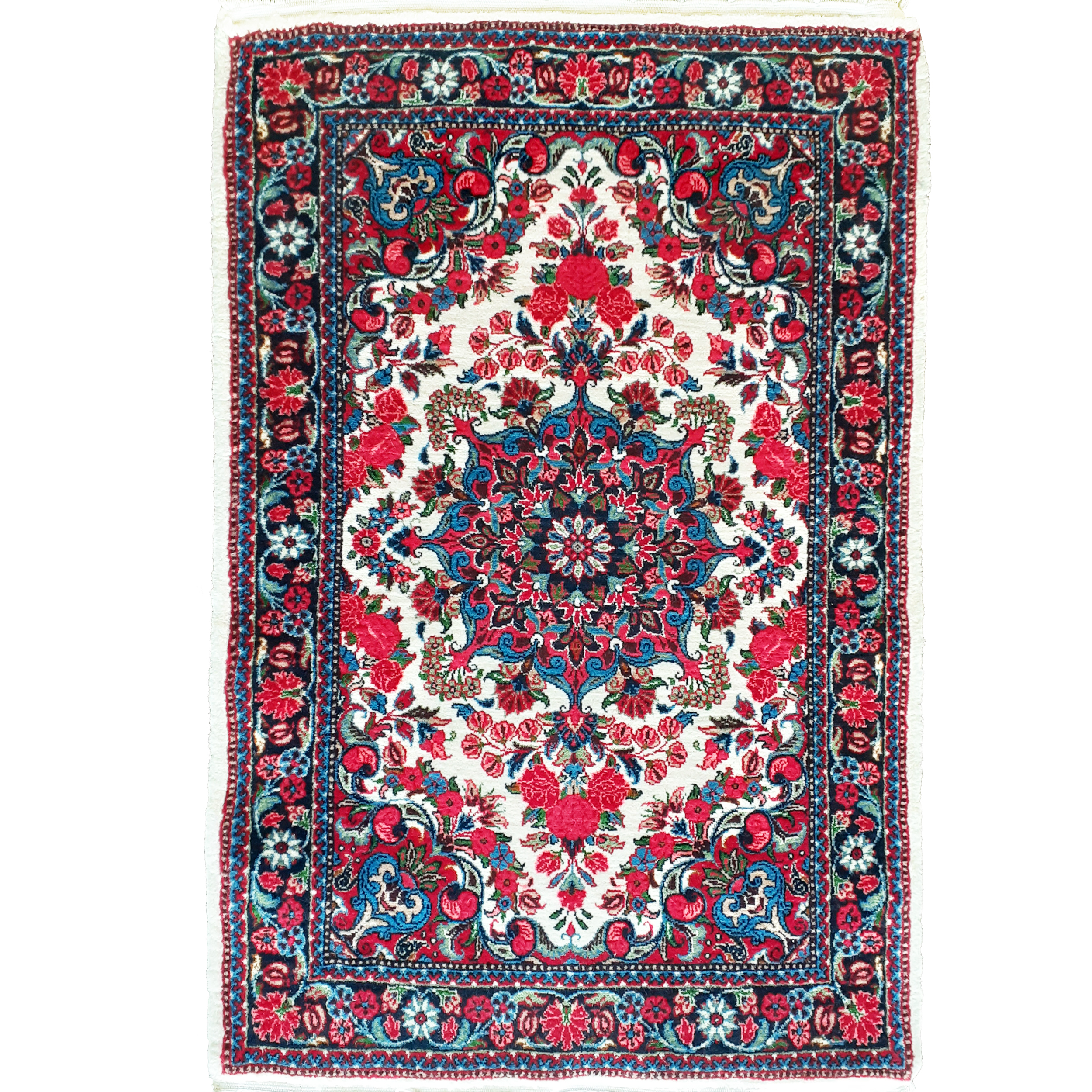 فرش دستبافت یک متری مدل لچک ترنجی