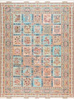 فرش دستباف طرح گلستانی - بازرگانی 110