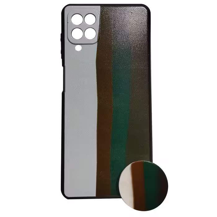 کاور کد 01721 مناسب برای گوشی موبایل سامسونگ Galaxy  A12 به همراه پایه نگهدارنده