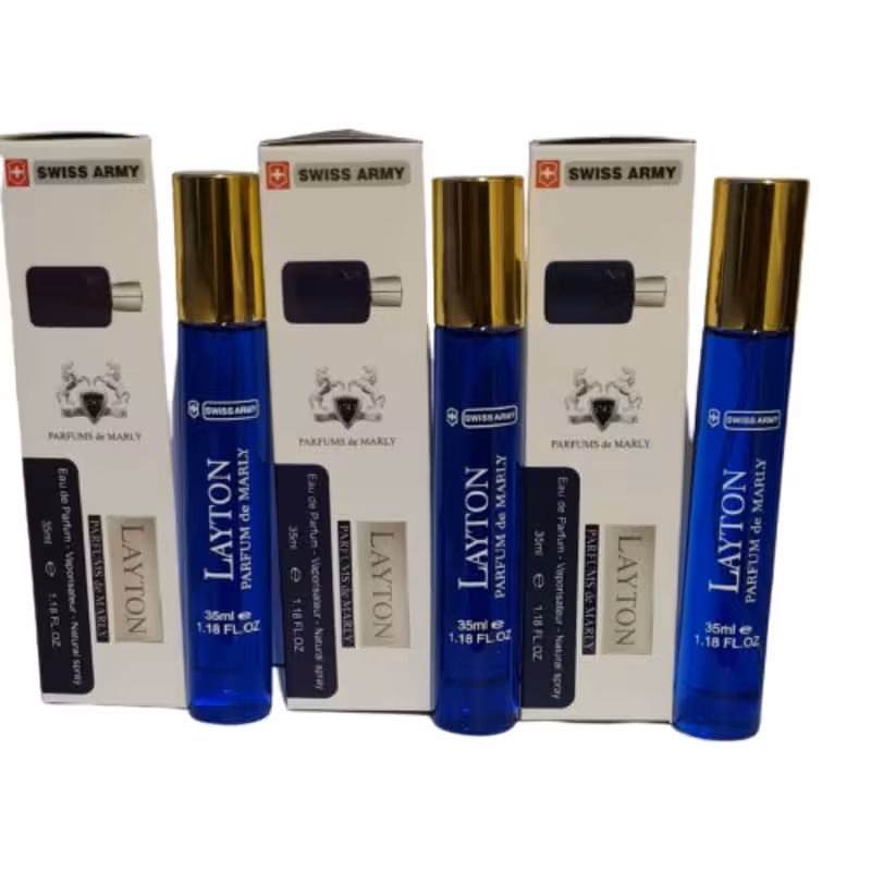 عطر جیبی مردانه سوئیس آرمی مدل Layton حجم 35 میلی لیتر مجموعه 3 عددی