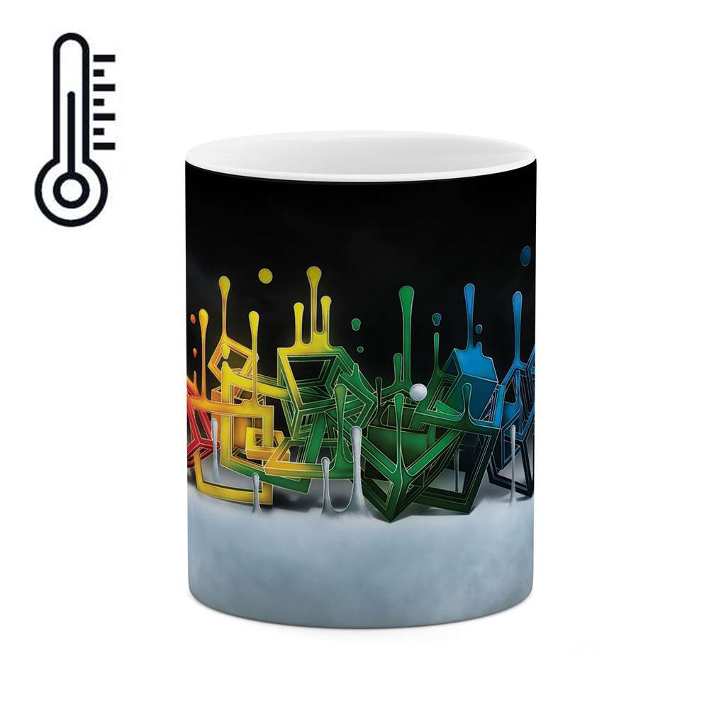 ماگ حرارتی طرح مکعب مدل mgh00594