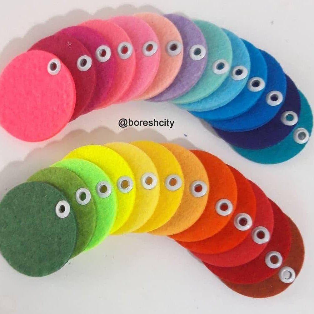 پک دایره 25 رنگ ( پرچ دار)