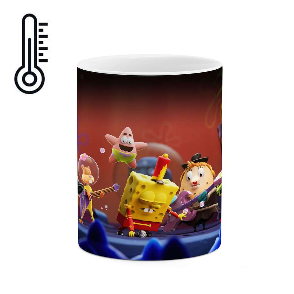 ماگ حرارتی طرح باب اسفنجی و پاتریک مدل mgph14311