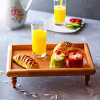 سینی چوبی پایه دار  رایز با چوب راش گرجستانی کد 11086