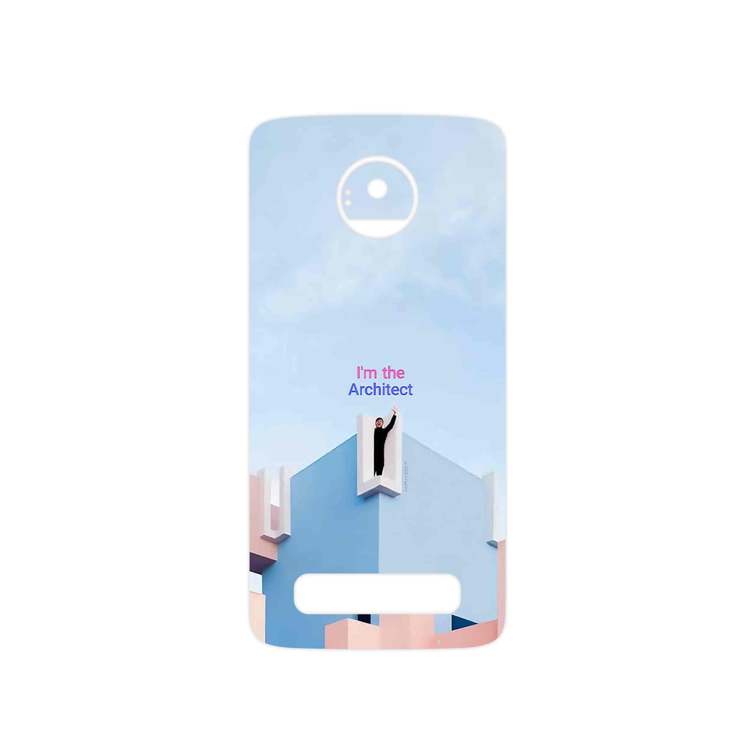 برچسب پوششی ماهوت مدل Architecture مناسب برای گوشی موبایل موتورولا Moto Z