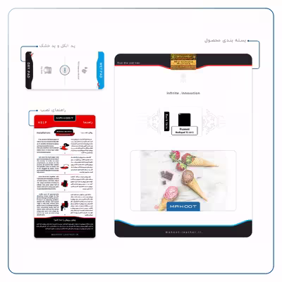برچسب پوششی ماهوت مدل Funnel ice cream مناسب برای تبلت هوآوی Mediapad X2 2015