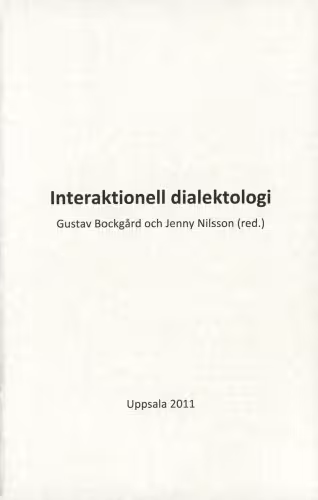خرید و دانلود نسخه کامل کتاب Interaktionell dialektologi