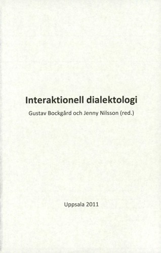 خرید و دانلود نسخه کامل کتاب Interaktionell dialektologi