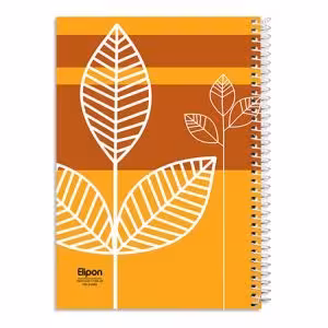 دفتر سیمی 100 برگ سیمی جلد سخت الیپون طرح کلاسیک کد 279