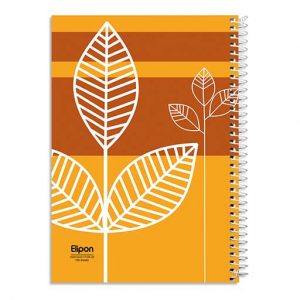 دفتر سیمی 100 برگ سیمی جلد سخت الیپون طرح کلاسیک کد 279