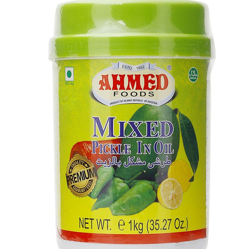 ترشی انبه  مخلوط روغنی پاکستانی احمد AHMAD اچار آم وزن 1 کیلویی