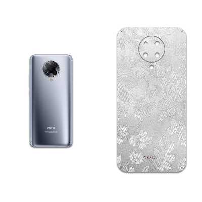 برچسب پوششی ماهوت مدل Silver-Wildflower مناسب برای گوشی موبایل شیائومی Poco F2 Pro