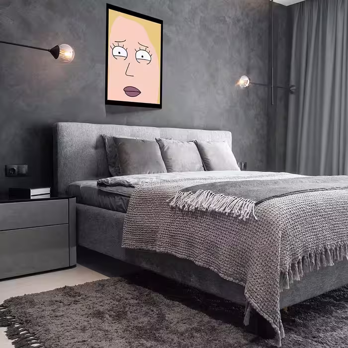 تابلو مدل Rick &amp; Morty کد F-1032