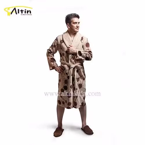 حوله پالتویی پودایران مدل شبنم نسکافه ای سایز 115