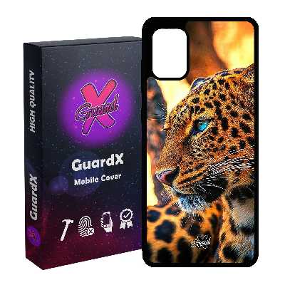 کاور گارد ایکس طرح پلنگ مدل Glass10237 مناسب برای گوشی موبایل سامسونگ Galaxy A71