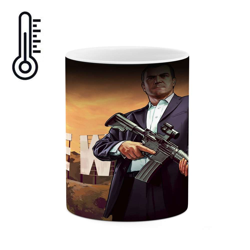 ماگ حرارتی کاکتی طرح GTA مدل mgh12456