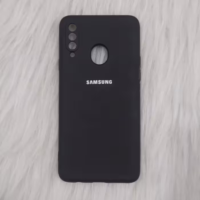 گارد سامسونگ A20s سیلیکونی داخل موکت رنگ مشکی 