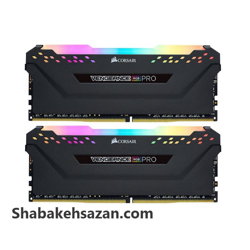 رم دسکتاپ DDR4 دو کاناله 3200 مگاهرتز CL16 کورسیر مدل VENGEANCE RGB PRO ظرفیت 16 گیگابایت