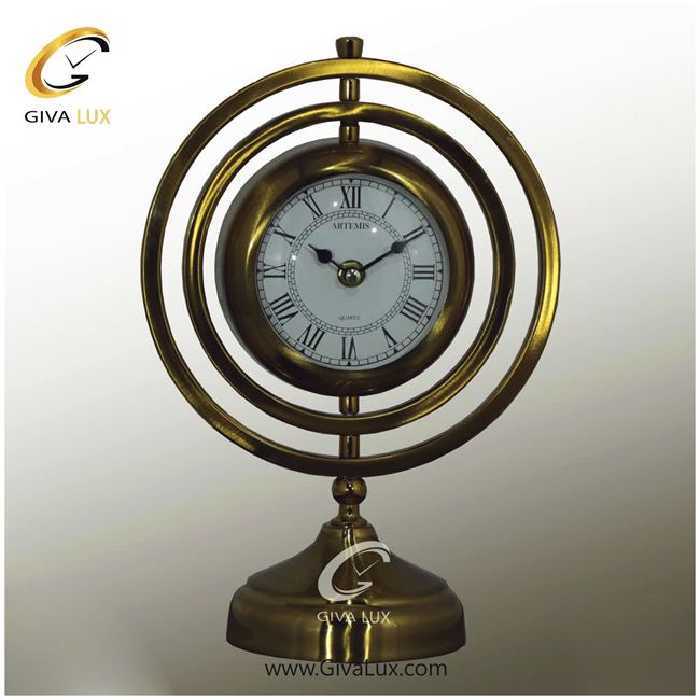 ساعت رومیزی اورجینال آرتمیس آلیاژ فلزی طلایی| کد رفرنس 30554، مدل: 6030Gold