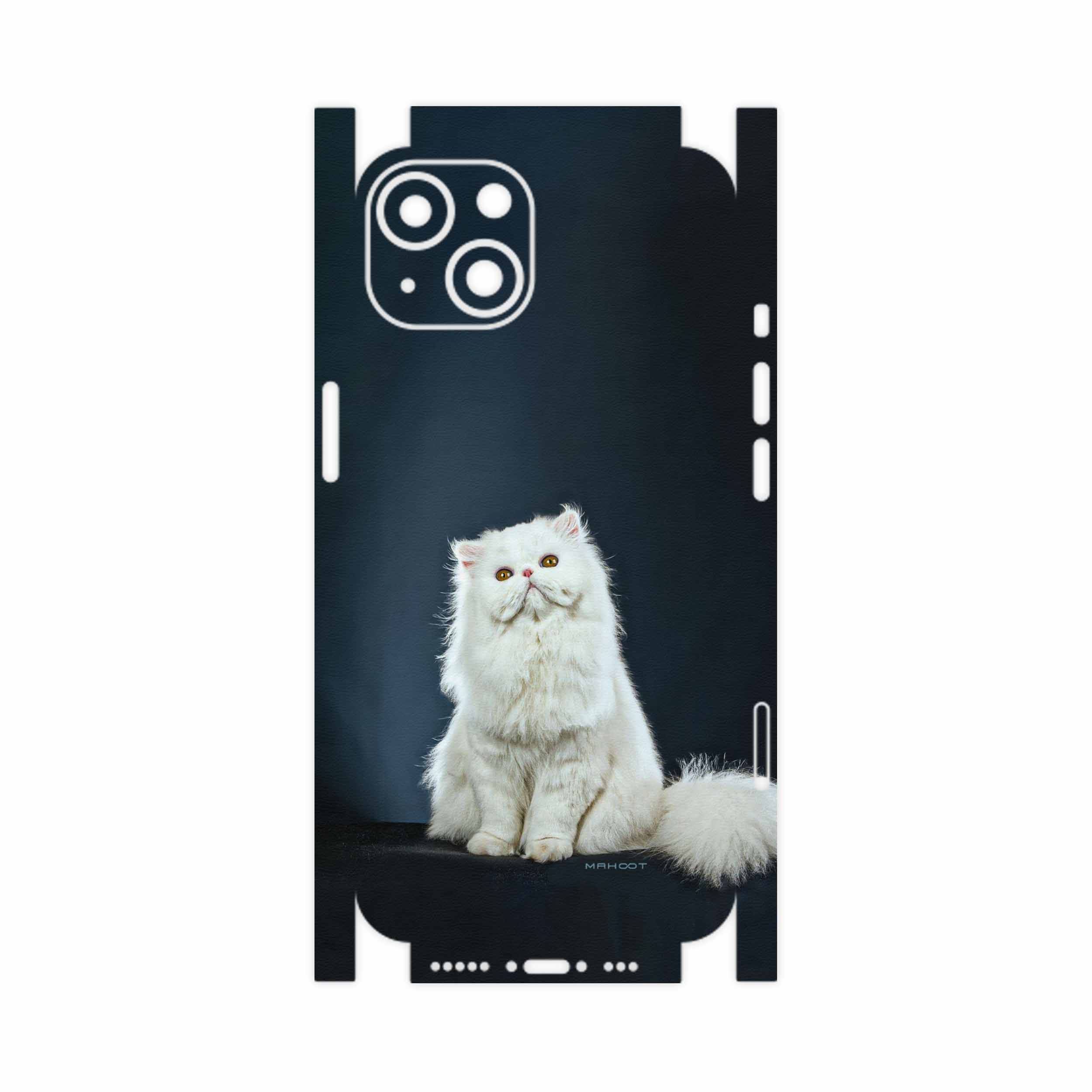برچسب پوششی ماهوت مدل Persian-cat-FullSkin مناسب برای گوشی موبایل اپل iPhone 13