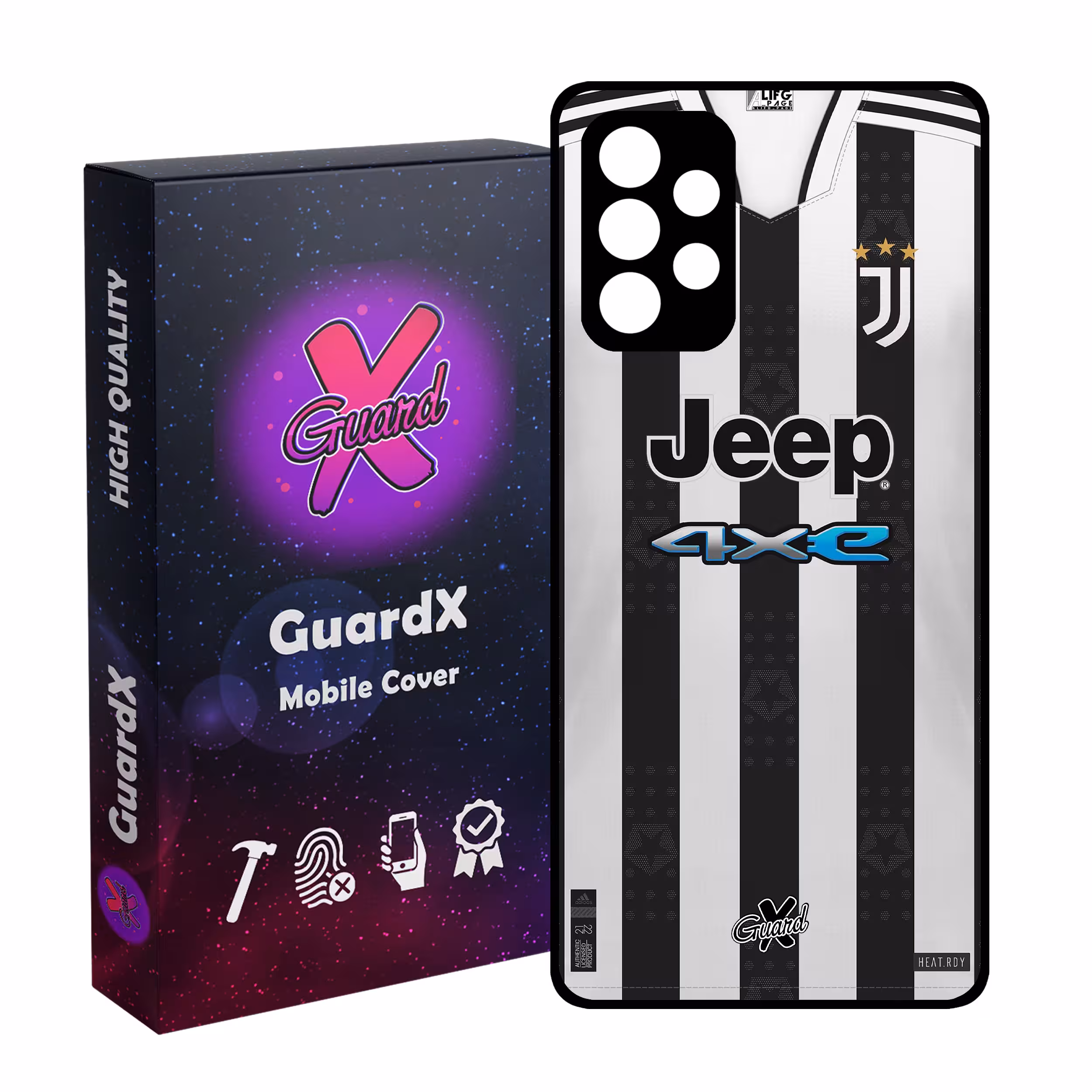 کاور گارد ایکس طرح یوونتوس مدل Glass10357 مناسب برای گوشی موبایل سامسونگ Galaxy A32 5G