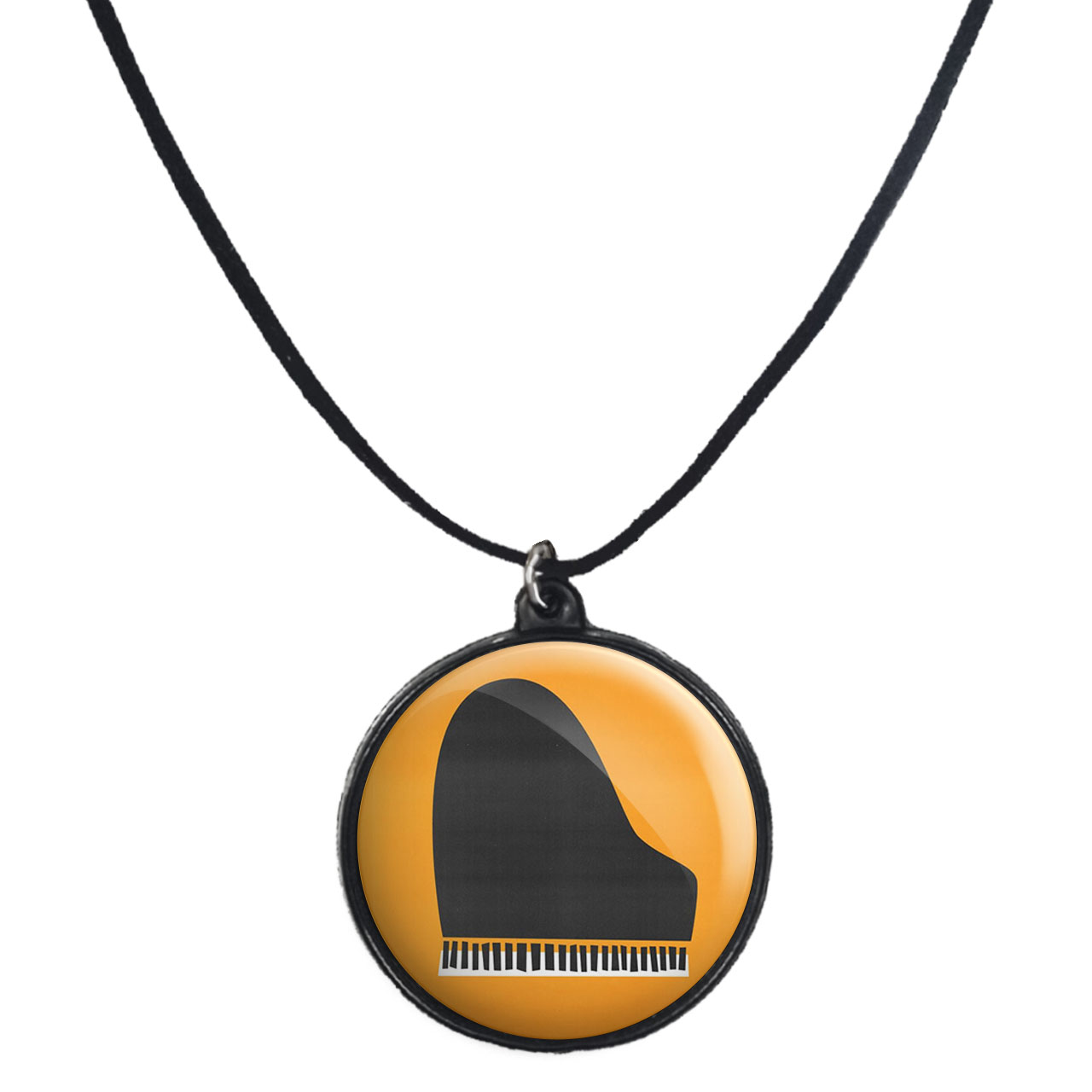 گردنبند پرمانه طرح پیانو کد pmb.30501 مدل دو طرفه