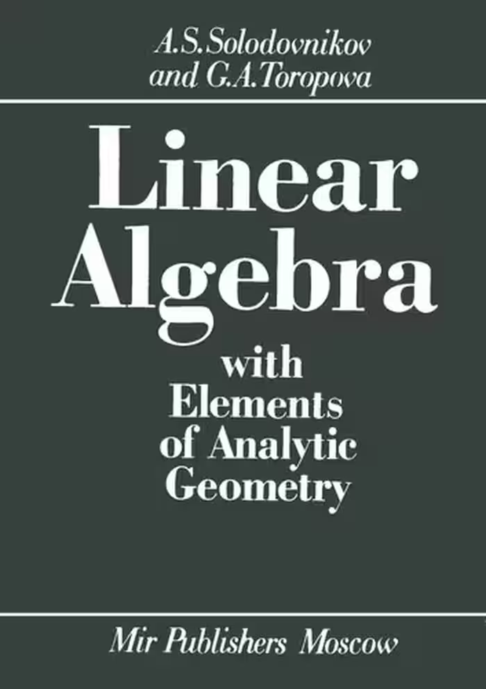 خرید و دانلود نسخه کامل کتاب Linear Algebra with Elements of Analytic Geometry