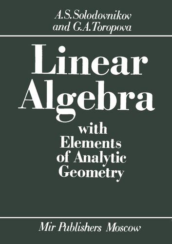 خرید و دانلود نسخه کامل کتاب Linear Algebra with Elements of Analytic Geometry
