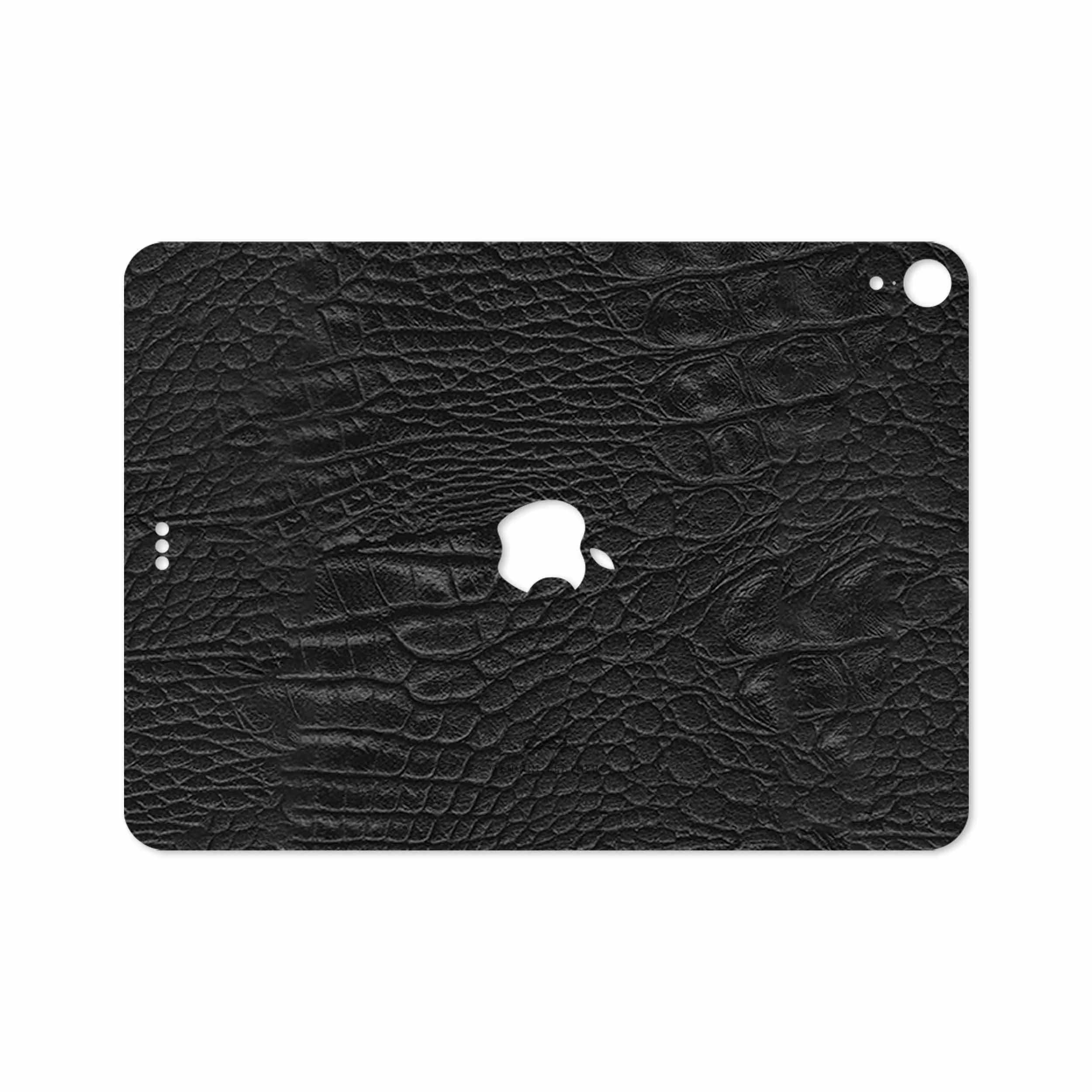 برچسب پوششی ماهوت مدل Black-Crocodile-Leather مناسب برای تبلت اپل iPad Pro 11 2018 A1979