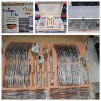 سرویس قاشق و چنگال 128 پارچه یونیک لایف