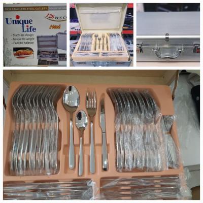 سرویس قاشق و چنگال 128 پارچه یونیک لایف