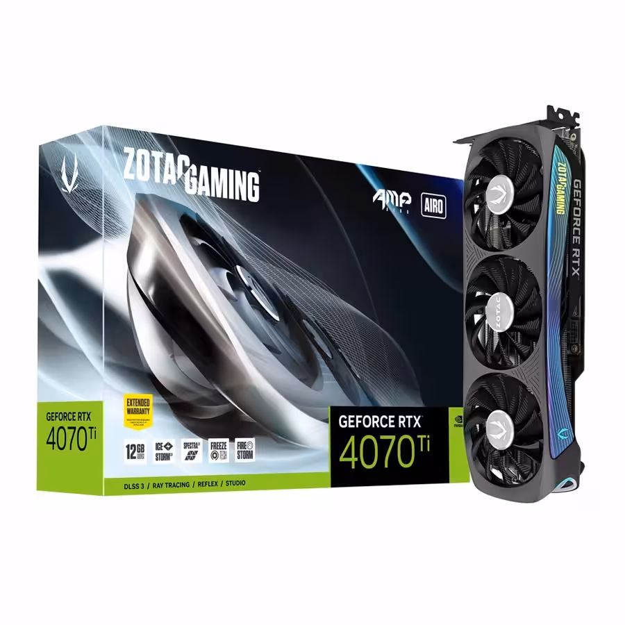 کارت گرافیک زوتاک GAMING GeForce RTX 4070 Ti AMP AIRO 12GB
