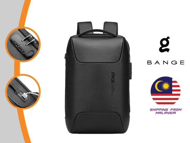 کوله پشتی چرم ضد سرقت لپ تاپ 156 اینچ یو اس بی دار بنج BG-6622