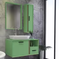 روشویی کابینتی رزا مدل H1100   ( سفید  و خاکستری  و  سبز  و  شکلاتی )
