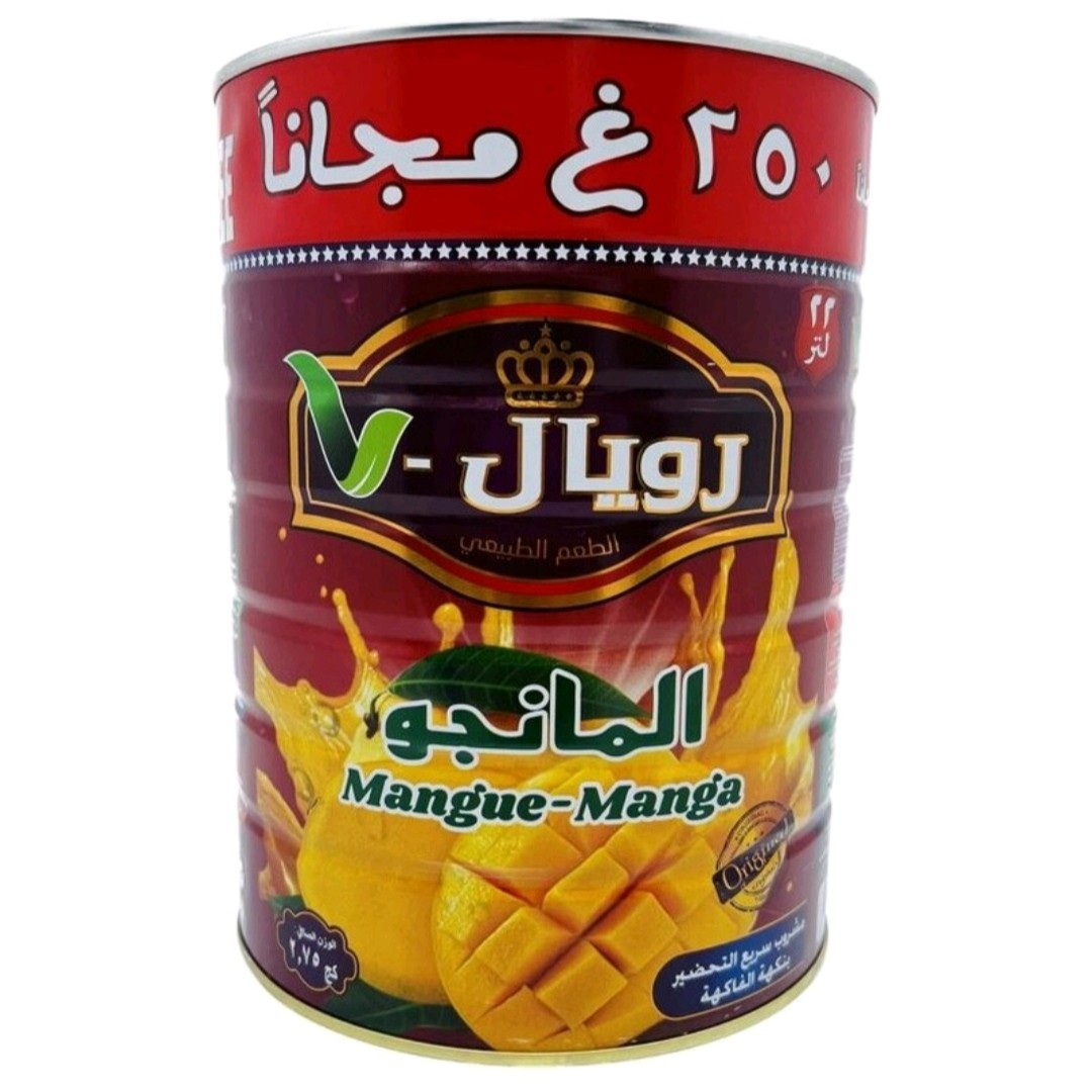 پودر شربت انبه و پرتقال غلیظ اورجینال 2750 گرمی رویال RoyalManga