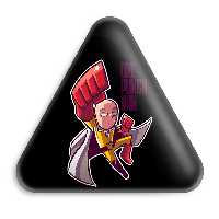 پیکسل خندالو طرح سایتاما انیمه مرد تک مشتی One Punch Man مدل مثلثی کد 10527