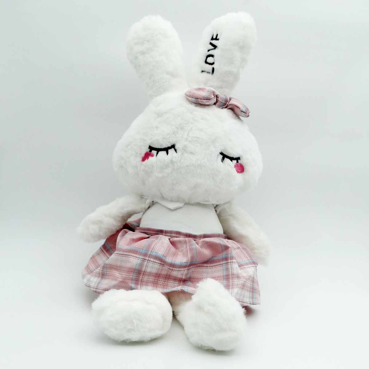 عروسک مدل خرگوش دامن کوتاه love کد A 2 ارتفاع 45 سانتی متر