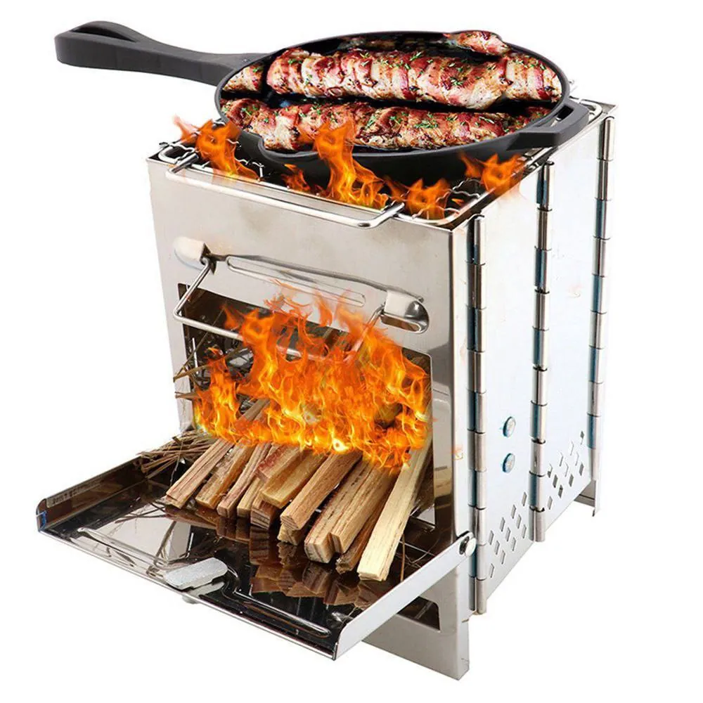 اجاق هیزمی تاشو استیل (فایر باکس ) T12