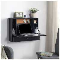 میزتحریر دیواری کم جا بانصب آسان برروی دیوار | choobsub