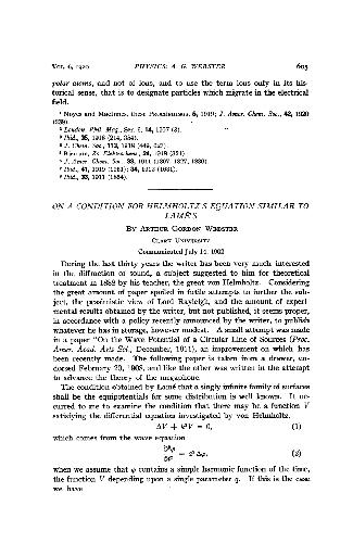 خرید و دانلود نسخه کامل کتاب On a Condition for Helmholtzs Equation Similar to Lames (1902)(en)(3s)