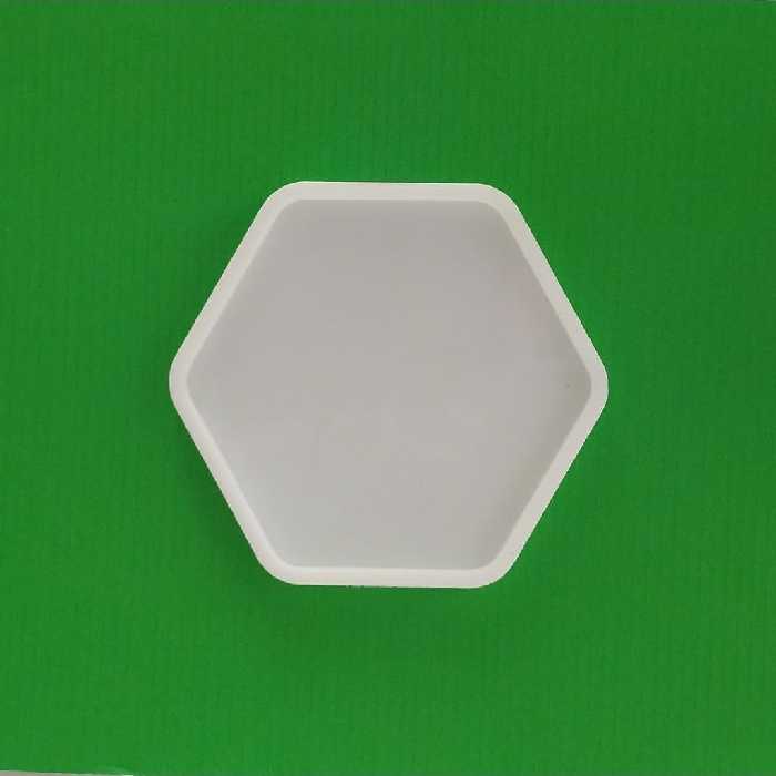 قالب رزین مدل زیرلیوانی طرح 6 ضلعی