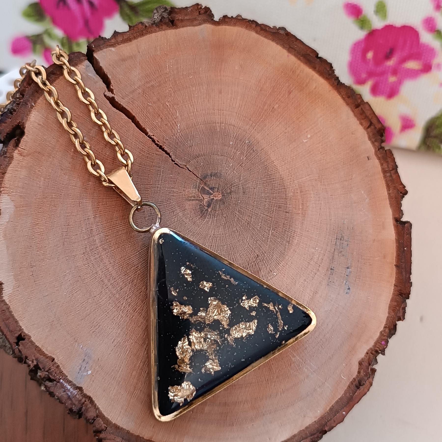 گردنبند تک رزین کیفیت مناسب (کد 213)