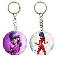 جاکلیدی خندالو مدل دختر کفشدوزکی کد 34823483 مجموعه 2 عددی