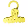 گیره نگهدارنده دستکش طرح برگ کد KP66
