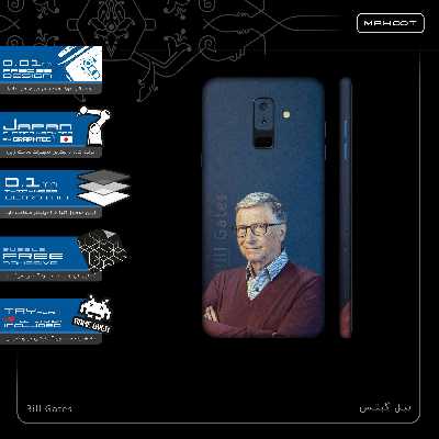 برچسب پوششی ماهوت مدل Bill Gates-FullSkin مناسب برای گوشی موبایل سامسونگ Galaxy A6 Plus 2018