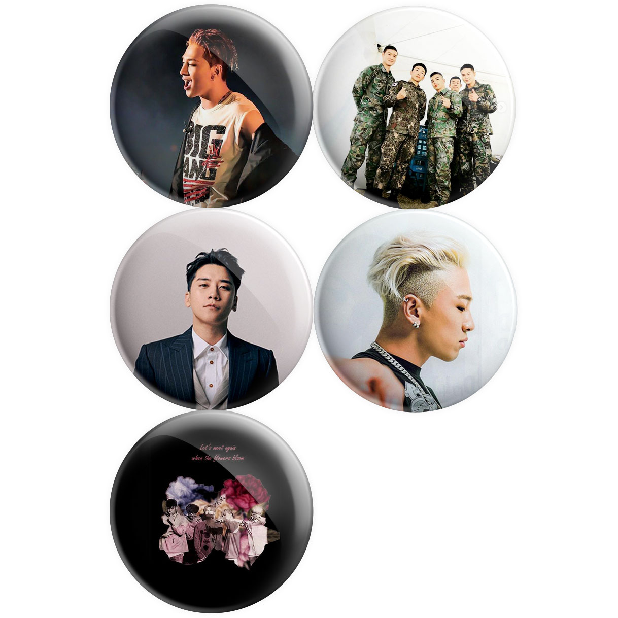 پیکسل پرمانه طرح گروه موسیقی بیگ بنگ کد pmg5.13057 مجموعه 5 عددی