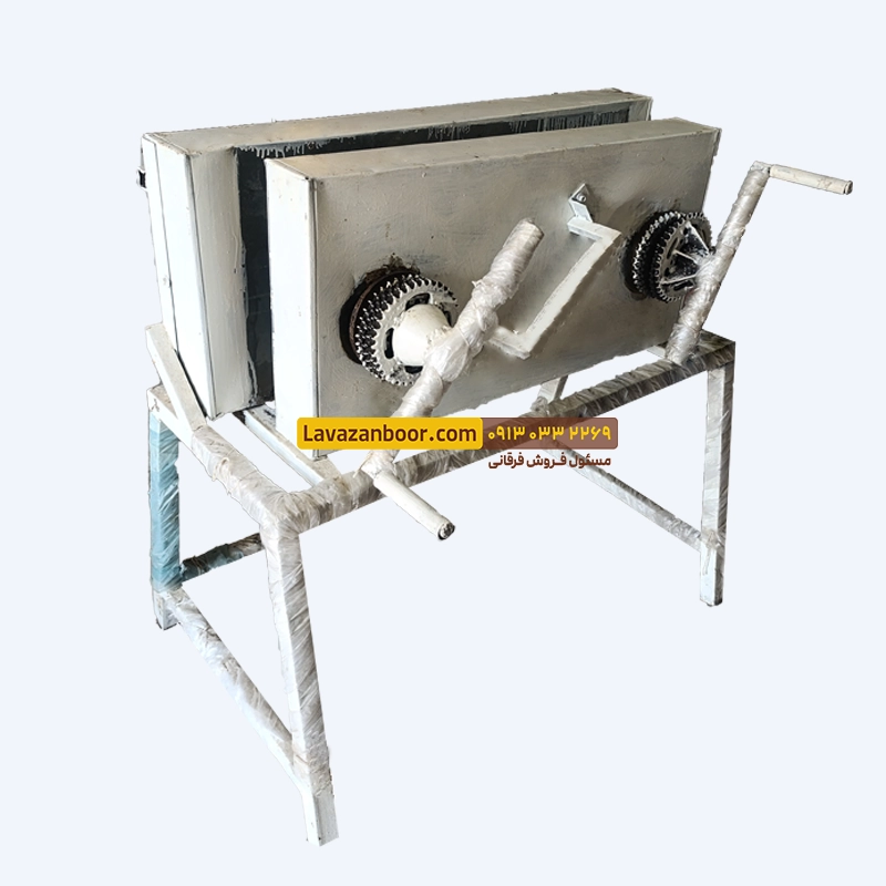 دستگاه پرس موم زنبور عسل دستی ( افقی دو محور )